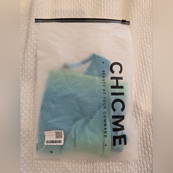 Chic Me ombre asymmetrical mini dress size L - Picture 6 of 6